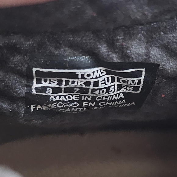 Toms Camila Black Croc Embossed Leather Hi-top - Picture 10 of 12